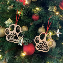 Load image into Gallery viewer, Personalized Paw Christmas Ornament - Christmas - JBCoolCats