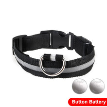 Load image into Gallery viewer, LED Glow In The Dark Cat Collar - Black - JBCoolCats