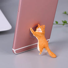 Load image into Gallery viewer, Adorable Kitty Phone Holder - Ginger Cat - JBCoolCats
