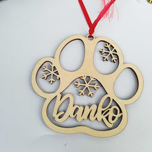 Load image into Gallery viewer, Personalized Paw Christmas Ornament - Details Other - JBCoolCats