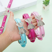 Load image into Gallery viewer, Rhinestone Bling Bow Cat Collar - Accessory - JBCoolCats