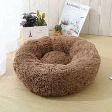 Load image into Gallery viewer, Brown fluffy pet bed - Luxury Fluffy Cat Bed - Coffee -  JBCoolCats
