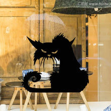 Load image into Gallery viewer, Spooky Black Cat Window Décor - Halloween - JBCoolCats