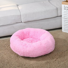 Load image into Gallery viewer, Pink donut-shaped pet bed  Luxury Fluffy Cat Bed - Pink -  JBCoolCats