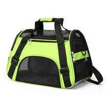 Load image into Gallery viewer, Lime Green and black pet carrier - Green Garden Paws - JBCoolCats