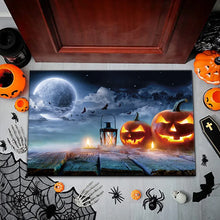Load image into Gallery viewer, Cartoon Pumpkin Halloween Carpet - Pumpkins on the Dock - JBCoolCats