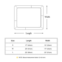 Load image into Gallery viewer, Cooling Silk Summer Cat Bed - Size Chart - JBCoolCats