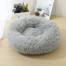 Load image into Gallery viewer, Fluffy gray pet bed  Luxury Fluffy Cat Bed - Light Gray -  JBCoolCats