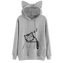 Load image into Gallery viewer, Your Sweet Kitty Hoodie - Gray - JBCoolCats