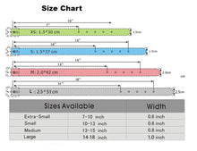 Load image into Gallery viewer, Personalized Rhinestone Leather Cat Collar - Size Chart - JBCoolCats