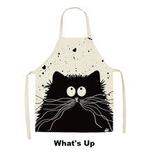 Load image into Gallery viewer, Cute Cartoon Cat Apron - What's Up - JBCoolCats