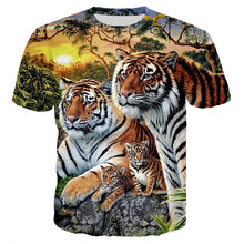 Load image into Gallery viewer, Tiger Print T-Shirts - Clothing - JBCoolCats