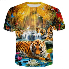 Load image into Gallery viewer, Tiger Print T-Shirts - Nirvana - JBCoolCats