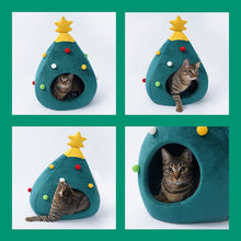 Load image into Gallery viewer, Cat Christmas Tree Bed - Views - JBCoolCats