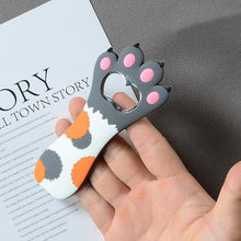 Load image into Gallery viewer, Cute Cartoon Cat Bottle Opener - Calico + Grey Paw - JBCoolCats