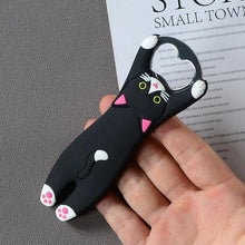 Load image into Gallery viewer, Cute Cartoon Cat Bottle Opener - Stretch Black - JBCoolCats
