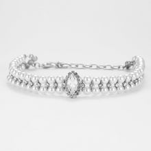 Load image into Gallery viewer, Pearl & Rhinestone Cat Collars - Pearl and Rhinestones - No Leather - JBCoolCats