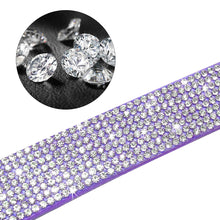 Load image into Gallery viewer, Rhinestone Suede Leather Cat Collar - Features - JBCoolCats