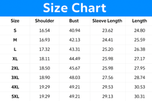 Load image into Gallery viewer, Black and White Cat Hoodie - Size Chart -  JBCoolCats