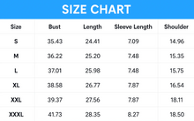 Load image into Gallery viewer, Cat Paw Heartbeat T-Shirt - Size Chart - JBCoolCats
