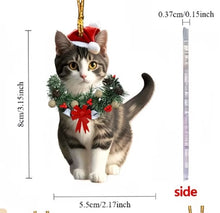Load image into Gallery viewer, Cat ornament Festivities Cat Ornaments – Size Chart - JBCoolCats