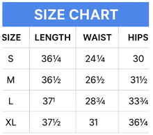 Load image into Gallery viewer, Midnight Mischief Halloween Leggings – Size Chart - JBCoolCats