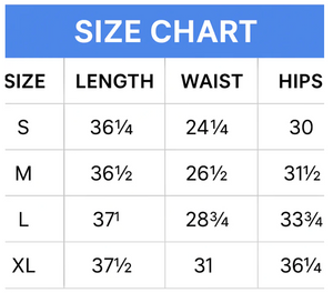 Midnight Mischief Halloween Leggings – Size Chart - JBCoolCats