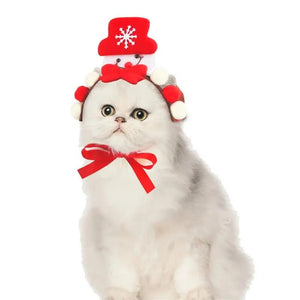 Cat Christmas Headband Décor - Frosty The Snowman - JBCoolCats
