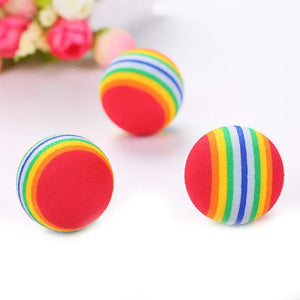 Kitten Soft Foam Rainbow Balls - Three Balls - JBCoolCats