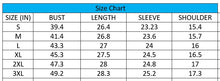 Load image into Gallery viewer, Long Sleeve Vintage Paw Print Shirt - Size chart - JBCoolCats