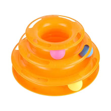 Load image into Gallery viewer, Cat Crazy Interactive Ball &amp; Disks - Orange - JBCoolCats