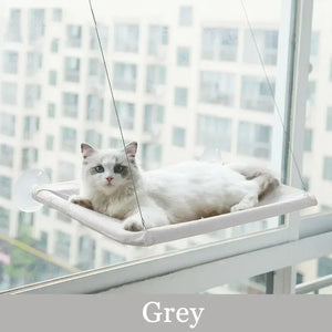 Cute Cat Hanging Window Bed - Gray - JBCoolCats