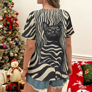 Whisker Waves Tee - Back View - JBCoolCats