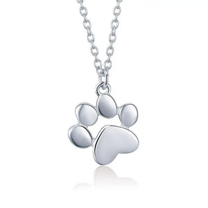 Silver paw print necklace Sterling Silver Cat Paw Necklace - Jewelry - JBCoolCats