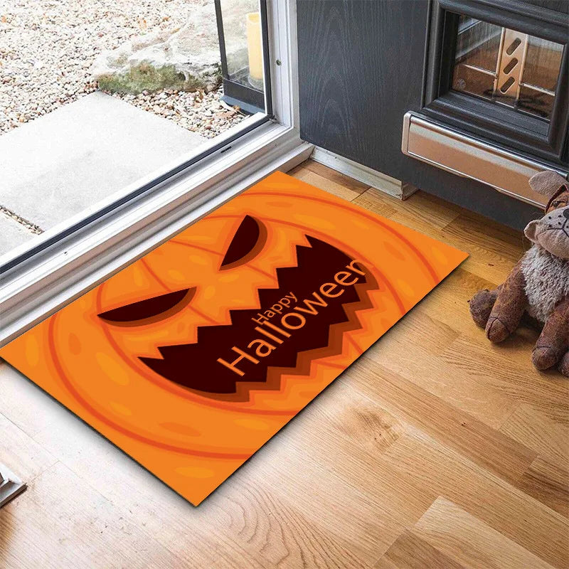 Cartoon Pumpkin Halloween Carpet - Pumpkin Face - JBCoolCats