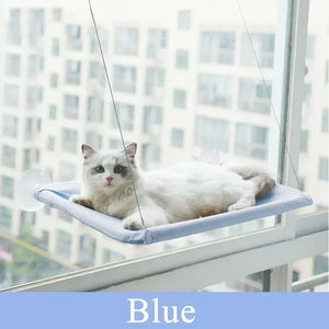 Cute Cat Hanging Window Bed - Blue - JBCoolCats