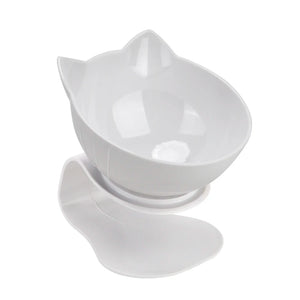 Cute Unique Cat Food Bowls - White Single - JBCoolCats