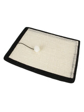 Load image into Gallery viewer, Rectangular pet mat with a ball on a white background - Purrch &amp; Scratch Anywhere Post - Flat View - JBCoolCats