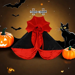 Spooky Cat Halloween Cape - Costume Pieces- JBCoolCats