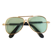 Load image into Gallery viewer, Funny Cat Sunglasses - Green Aviator - JBCoolCats