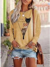 Load image into Gallery viewer, Ew People 3 Cat Shirt - Khaki  - JBCool