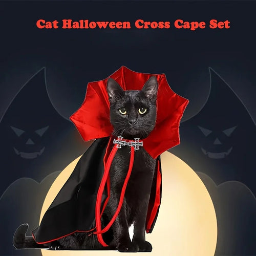 Spooky Cat Halloween Cape - Halloween - JBCoolCats