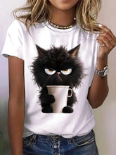 Load image into Gallery viewer, Grumpy Cat Morning Brew T-Shirt - Clothing - JBCoolCats