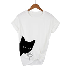 Load image into Gallery viewer, Burgandy t-shirt with a black cat graphic on a hanger against a white background - JBCoolCats