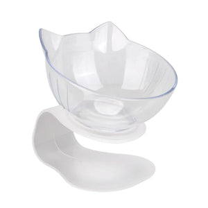 Cute Unique Cat Food Bowls - Clear Single - JBCoolCats