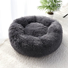 Load image into Gallery viewer, Luxury Fluffy Cat Bed - Dark Gray - JBCoolCats