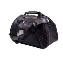 Load image into Gallery viewer, Black pet carrier - Green Garden Paws - JBCoolCats