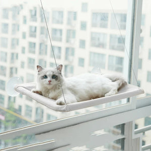 Cute Cat Hanging Window Bed - Gray - JBCoolCats