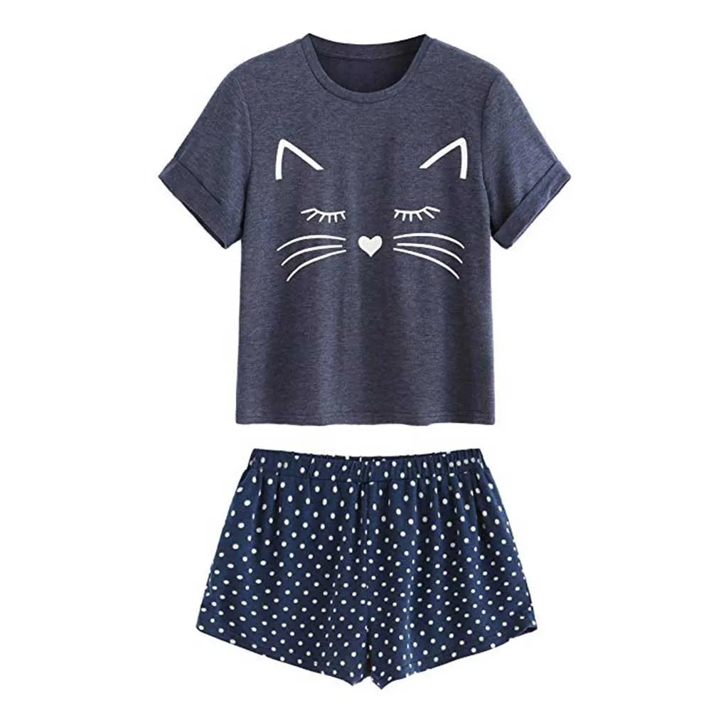 Adorable Kitty Cat Sleepwear