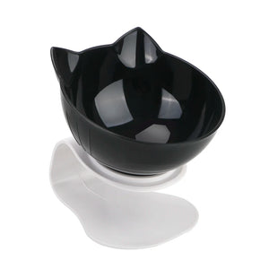 Cute Unique Cat Food Bowls - Black Single - JBCoolCats